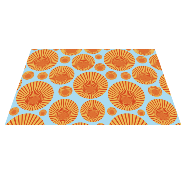 Originele placemat stralend circulair patroon - TenStickers