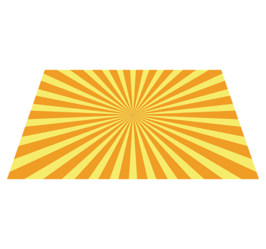 Placemat met tekst gedurfd zonnestraalpatroon - TenStickers