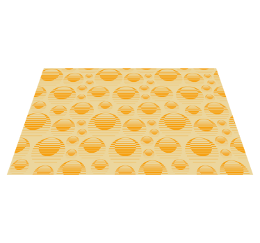 Placemat gestreept cirkelpatroon - TenStickers