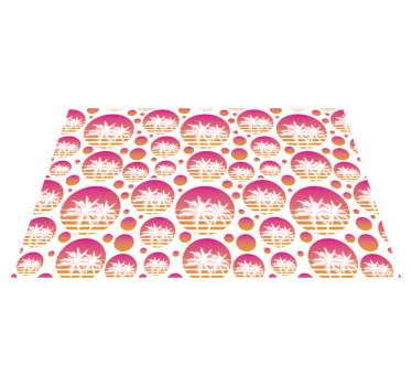 Originele placemat tropische palm motieven - TenStickers