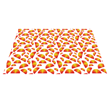 Originele placemat kleurrijke waaierpatronen - TenStickers