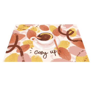 Originele placemat cozy koffiekopje - TenStickers