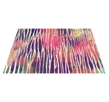 Placemat abstract kleurrijke strepen - TenStickers