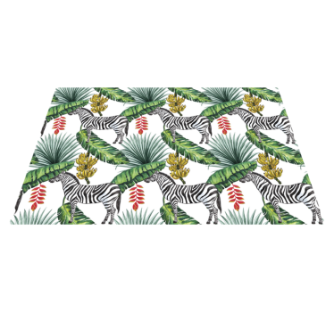 Placemat zebra bladpatroon - TenStickers