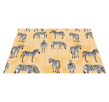 Originele placemat met zebrapatroon overlay - TenStickers