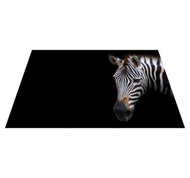 Originele placemat zebra hoofd close-up - TenStickers