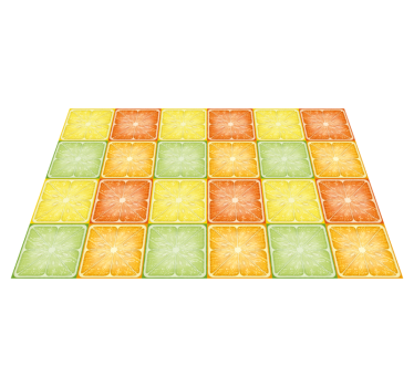 Originele placemat citrus schijfpatroon - TenStickers