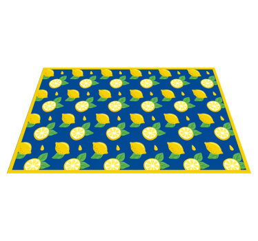 Originele placemat met levendig citroenpatroon - TenStickers