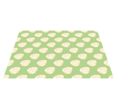 Moderne placemat met limoen plakjes patroon - TenStickers