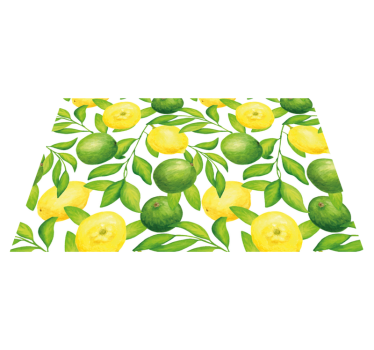 Originele placemat met een fris citruspatroon - TenStickers