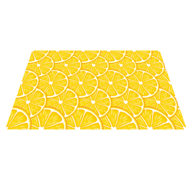 Originele placemat met vers citroenpatroon - TenStickers