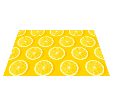 Originele placemat heldere citroenplakken - TenStickers