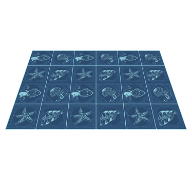 Originele placemat met nautisch motief - TenStickers