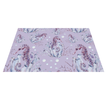 Originele placemat met zeepaardjesmotief - TenStickers