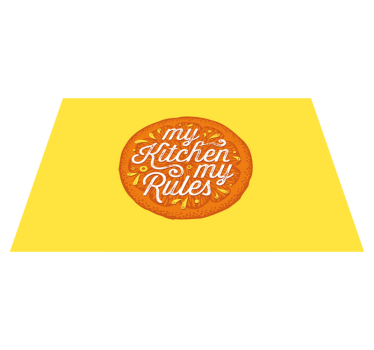 Placemat met tekst keukenregel statement - TenStickers