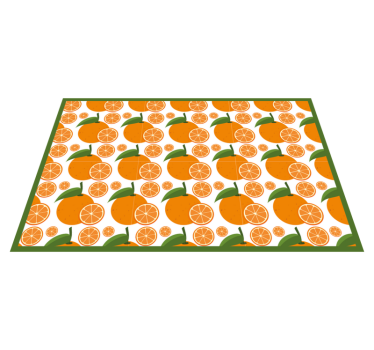Originele placemat citrus wedge arrangement - TenStickers