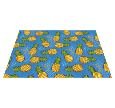 Originele placemat met ananaspatroon achtergrond - TenStickers
