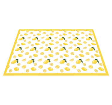 Originele placemat met citroenpatroon - TenStickers