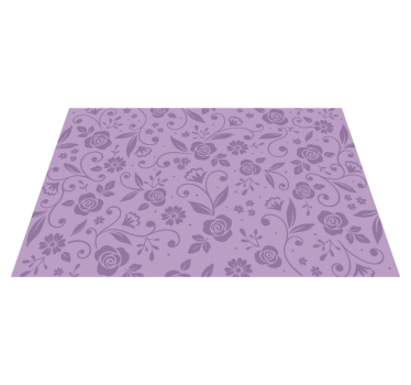 Placemat bloemig paars patroon - TenStickers