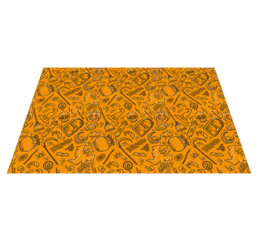 Halloween placemat met griezelige halloween motieven - TenStickers