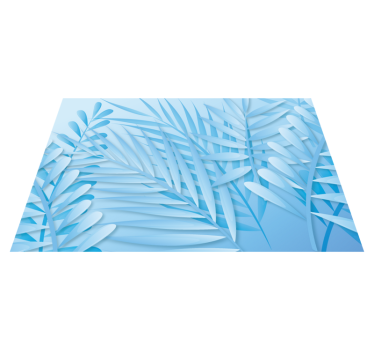 Placemat bladerige palmprint - TenStickers