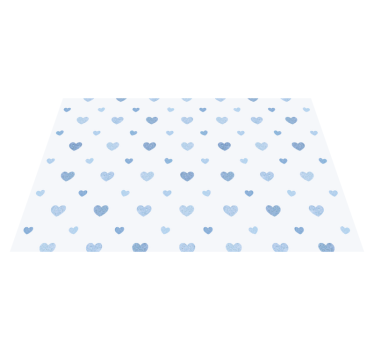 Originele placemats Schattige kleine blauwe harten - TenStickers