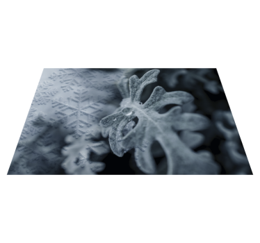 Placemat elegante sneeuwvlokpatronen - TenStickers