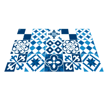 Placemat geometrische patroon tegels - TenStickers