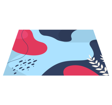 Originele placemat kleurrijke abstracte vormen - TenStickers