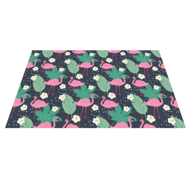 Originele placemat flamingo bladeren patroon - TenStickers