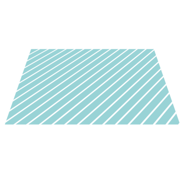 Placemat gestreepte tafelsetting - TenStickers