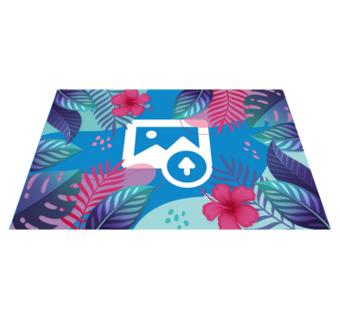 Originele placemat kleurrijke tropische bladeren - TenStickers