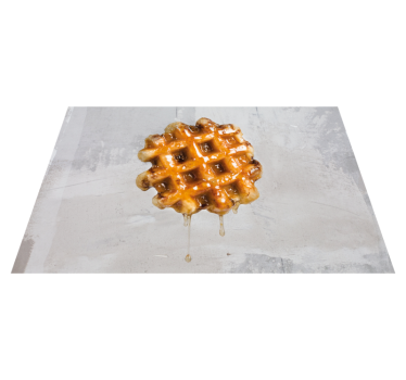 Originele placemat gouden stroop wafel - TenStickers