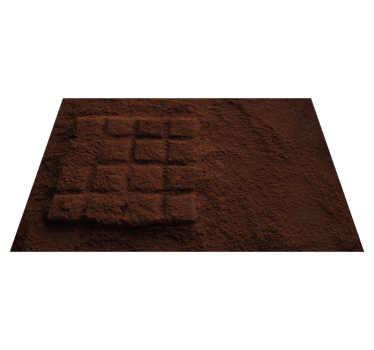 Originele placemat chocoladepoeder textuur - TenStickers