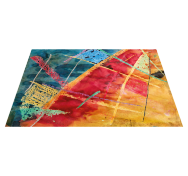 Originele placemat met levendige geometrische patronen - TenStickers