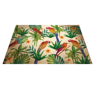 Originele placemat met tropisch papegaaienpatroon - TenStickers