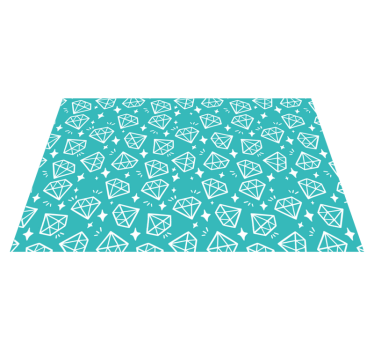 Originele placemat met diamantpatroon achtergrond - TenStickers