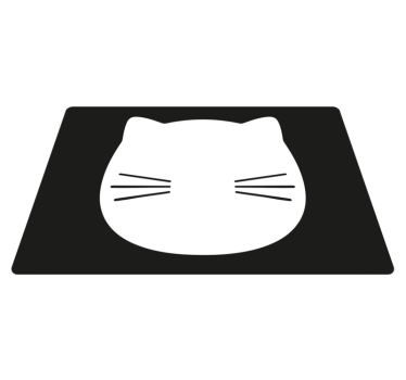 Originele placemat kattengezichtvorm - TenStickers