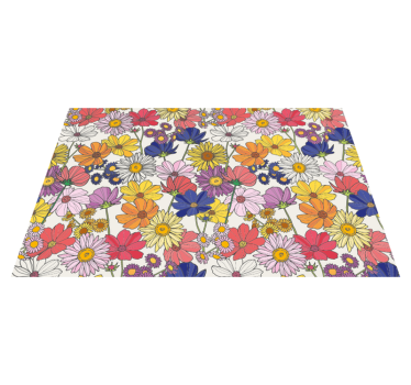 Kinder placemat levendige botanische schikking - TenStickers