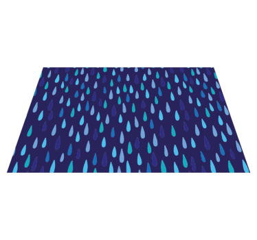 Placemat regendruppelpatroon - TenStickers