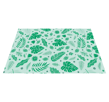 Originele placemat bladergroene patronen - TenStickers