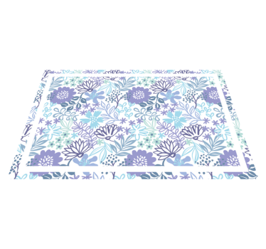 Originele placemat met bloemmotief structuur - TenStickers