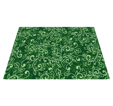 Placemat bloemig groen patroon - TenStickers