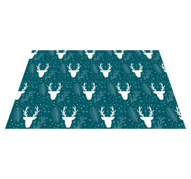 Kerstmis placemat elegante feesttafelsetting - TenStickers