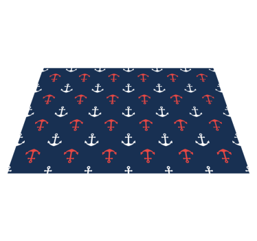 Originele placemat met nautisch ankerpatroon - TenStickers