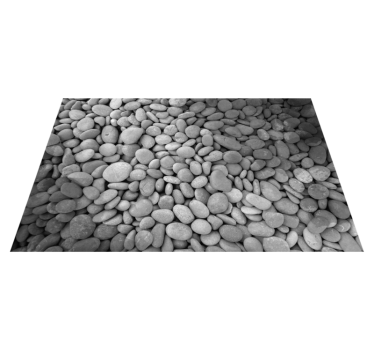 Placemat met gladde kiezelsteenvloer - TenStickers