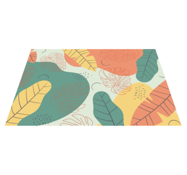 Originele placemat met bladerenpatroon kunst - TenStickers