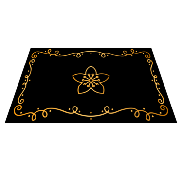 Originele placemat graceful botanisch element - TenStickers