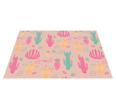 Originele placemat met levendig cactuspatroon - TenStickers