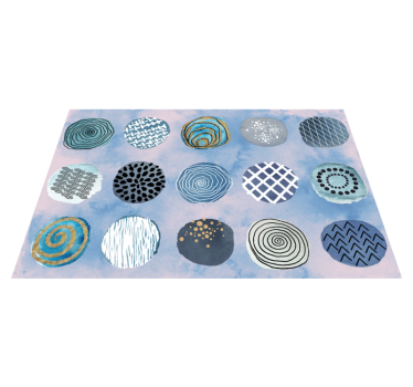 Placemat circulaire patronen compositie - TenStickers